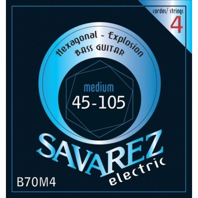 SAVAREZ STRINGS FOR ELECTRIC BASSES 4 STRINGS MEDIUM