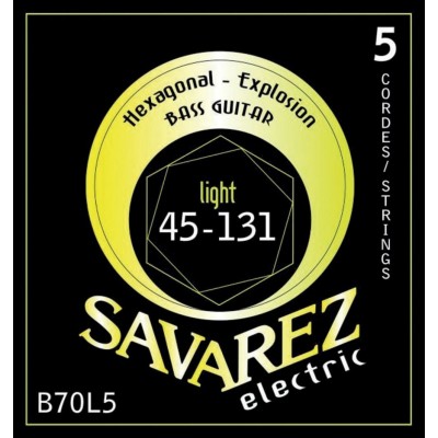 SAVAREZ STRINGS FOR ELECTRIC BASSES 5 STRINGS LIGHT