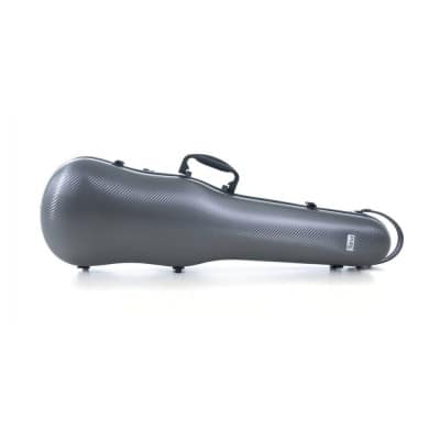 VIOLIN-SHAPED CASES POLYCARBONATE 1.8 4/4 GREY 