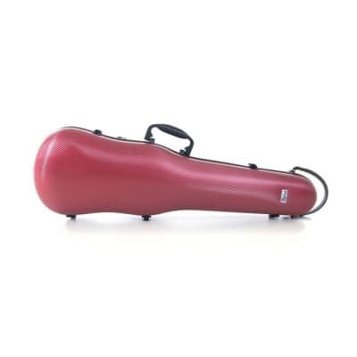VIOLIN-SHAPED CASES POLYCARBONATE 1.8 4/4 RED 