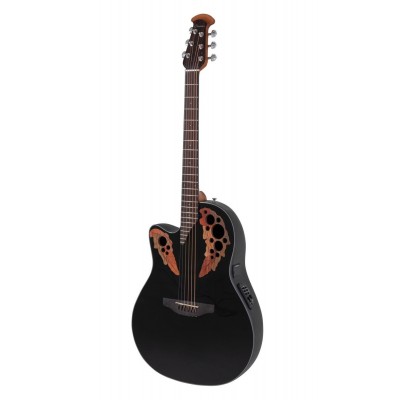 E-Acoustic Guitar Celebrity Elite Mid Cutaway Black