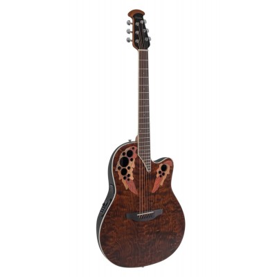 OVATION chitarre elettroacustiche celebrity elite plus super shallow tiger eye