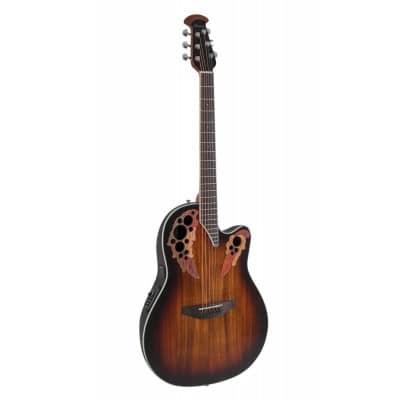 E-ACOUSTIC GUITAR CELEBRITY ELITE PLUS SUPER SHALLOW KOA BURST