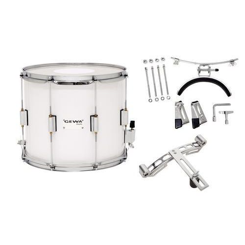 GEWA MARCHING SNARE DRUM 14" x 10" BIRCH WHITE 