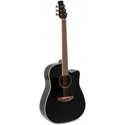 GUITARE LECT.ACOUSTIQUE WOOD CLASSICS AED96-5HG BLACK GLOSS ELECTRO NOIR BRILLANT