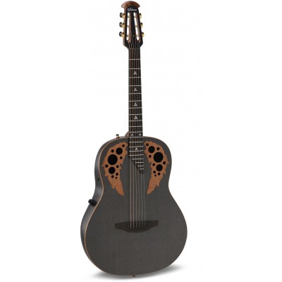 ADAMAS Adamas U581T-SPM Mid-Depth Non-Cutaway Black Satin Copper Metal Flake