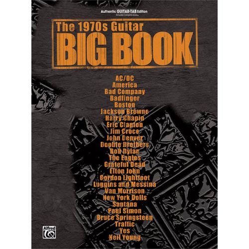 ALFRED PUBLISHING 1970S GUITAR BIG BOOK - GUITAR TAB