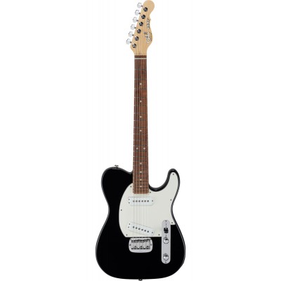 G&L Fullerton Deluxe Asat Special Jet Black, Touche Palissandre
