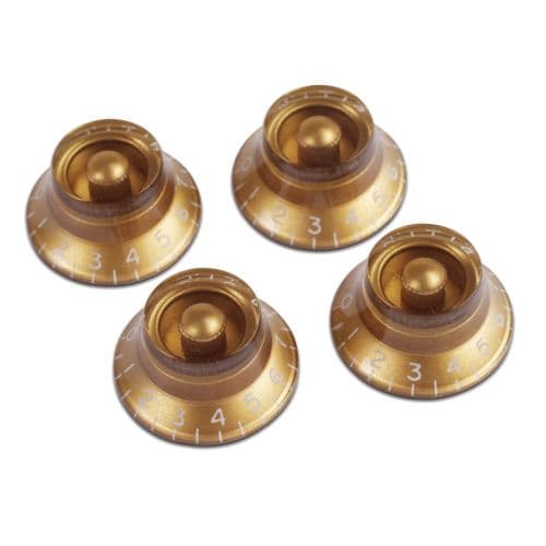 GIBSON ACCESSORIES PIECES DETACHEES TOP HAT KNOBS GOLD 4 PACK
