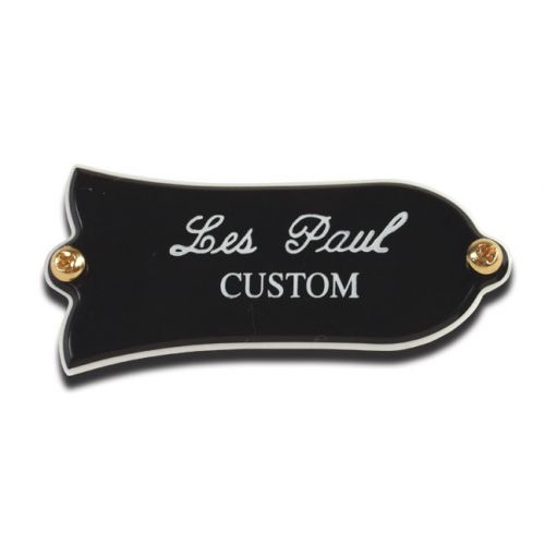 GIBSON ACCESSORIES PARTS TRUSS ROD COVER "LES PAUL CUSTOM" BLACK
