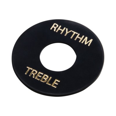 Toggle Switch Washer Black Gold Imprint