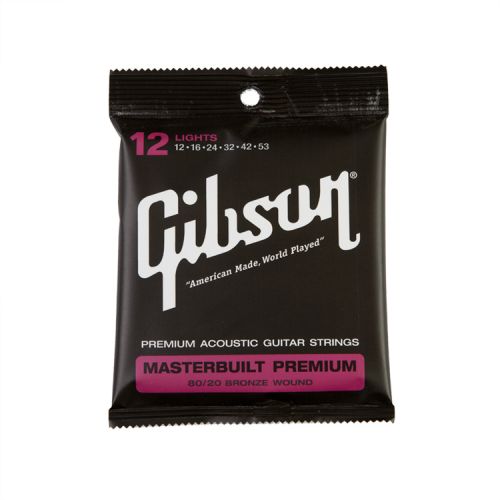 GIBSON MASTERBUILT PREMIUM 8020 BRASS .012-.053 ACOU