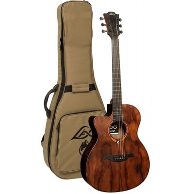 SAUVAGE LEFT-HANDED AUDITORIUM CUTAWAY ACOUSTIC-ELECTIC