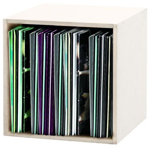 GLORIOUS DJ WHITE RECORD BOX 110 VINYLS