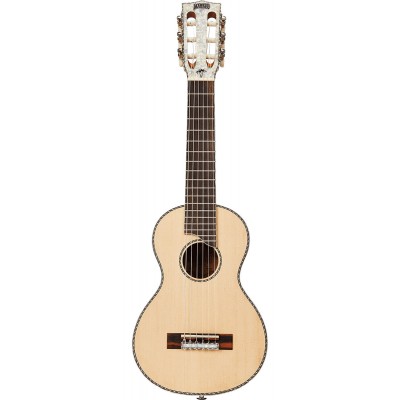 MAHALO Natural Guitar With Beaded Headstock And Case
