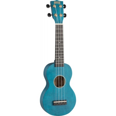 MAHALO Ukulélé Soprano Slim Bleu Satin + Housse