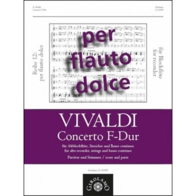 GIROLAMO MUSIKVERLAG VIVALDI A. - KONZERT F-DUR RV 442 - PARTITUR