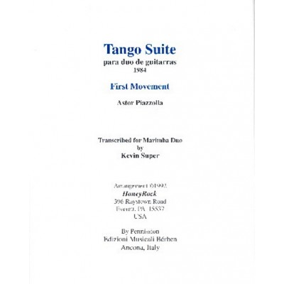 GRAHL & NIKLAS PIAZZOLLA ASTOR - TANGO SUITE 1er MOUVEMENT - 2 GUITARES