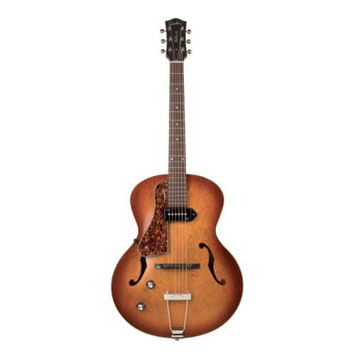 5TH AVENUE KINGPIN P90 LH COGNAC BURST - VERSION GAUCHERE AVEC TRIC