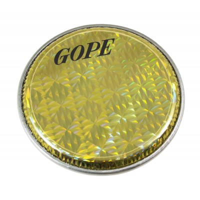 GOPE PERCUSSION HHOL10-y - Peau Double Holographique 10" Jaune