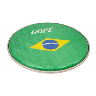 GOPE PERCUSSION HHOL12-BR PEAU DOUBLE HOLOGRAPHIQUE 12" DRAPEAU BRESIL