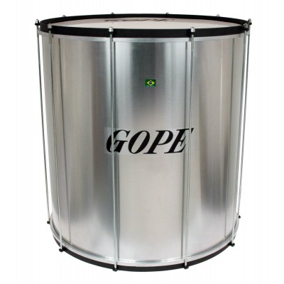 GOPE PERCUSSION SU2260AL-hbk - Surdo Alu 22" Cercle Noir - 60CM Profondeur