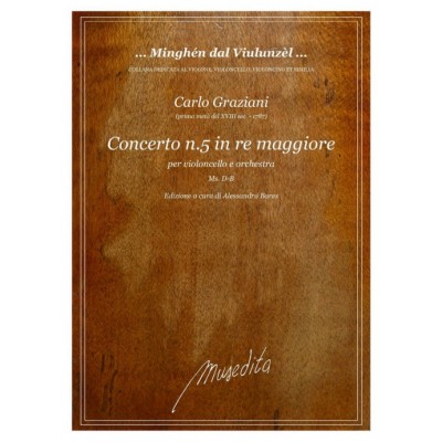 MUSEDITA Graziani C. - Cello Concerto N°5 In D Major - Conducteur & Parties