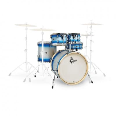 Gretsch Drums Catalina Birch 5 Futs 22/10/12/14/14 Blue-silver Duco - Cs1-e625-bsd
