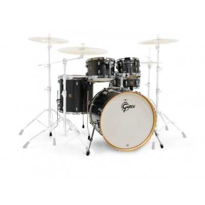 GRETSCH DRUMS CATALINA MAPLE 5 SHELLS 22/10/12/16/14 BLACK STARDUST - CM1-E825-BS