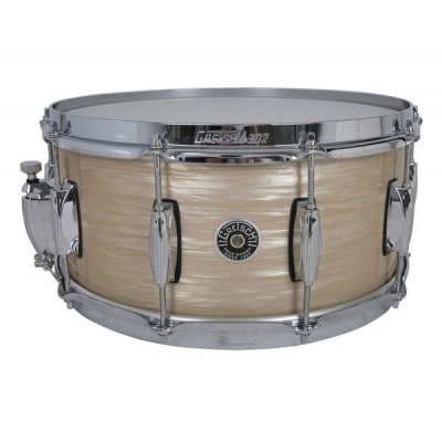 Gretsch Gb-65141s-co - Caisse Claire Brooklyn 14 X 6.5 Cream Oyster