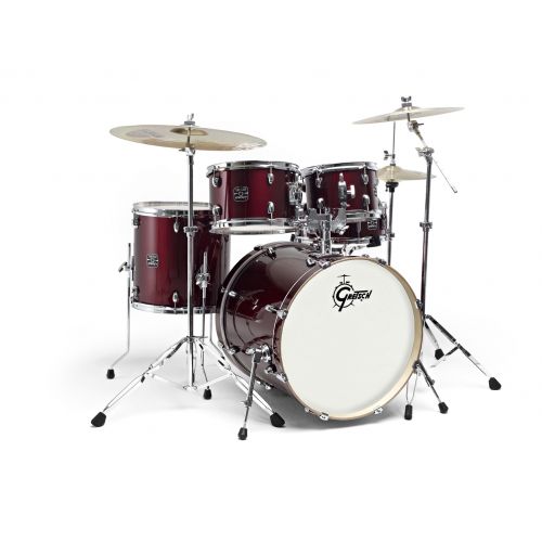 GRETSCH DRUMS GE2-E605TK-WR- NEW ENERGY FUSION 20" WINE RED + PLATOS PAISTE 101 CYMBALS 