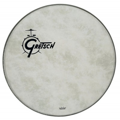 GRETSCH DRUMS FIBERSKYN 24" LOGO GRETSCH DRUMS RESONANCE