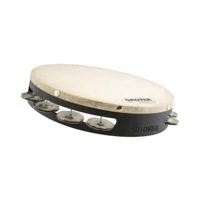 Grover Pro Percussion T1/ss  - Tambour De Basque Spanish Silver 10 