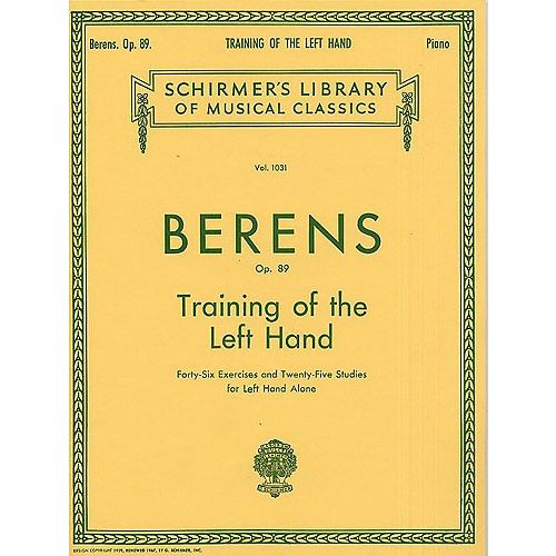  Hermann Berens Training The Left Hand Op.89 - Piano Solo