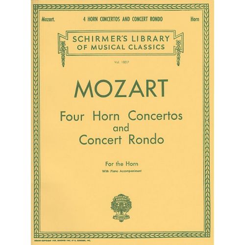  Mozart - Four Horn Concertos And Concert Rondo Hn - Horn