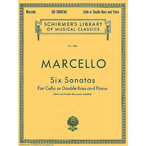 BENEDETTO MARCELLO - SIX SONATAS - CELLO OR DOUBLE BASS