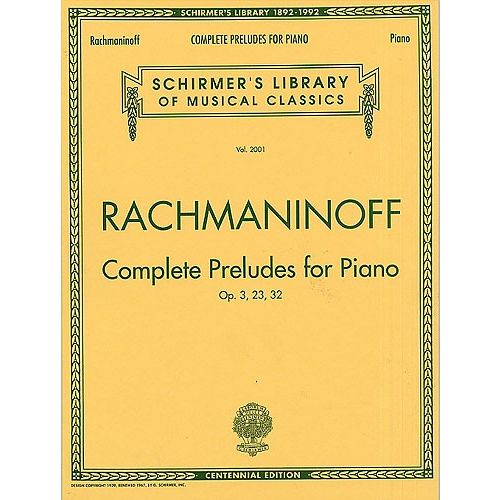 RACHMANINOV S. - COMPLETE PRELUDES FOR PIANO 