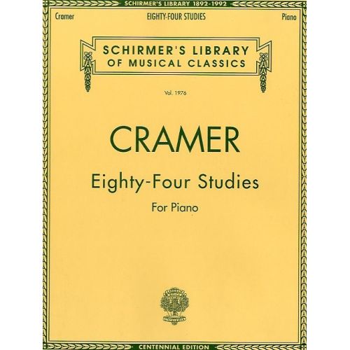 JOHANN CRAMER 84 STUDIES- PIANO SOLO