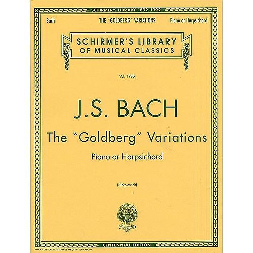 J.S. BACH THE GOLDBERG VARIATIONS - HARPSICHORD