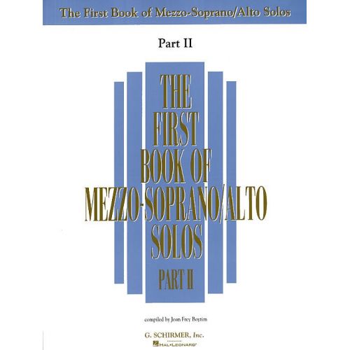 THE FIRST BOOK OF MEZZO-SOPRANO/ALTO SOLOS PART II