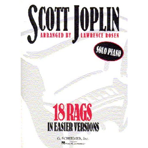 SCOTT JOPLIN 18 RAGS IN EASIER VERSIONS - PIANO SOLO