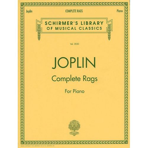 SCOTT JOPLIN - COMPLETE RAGS - PIANO SOLO