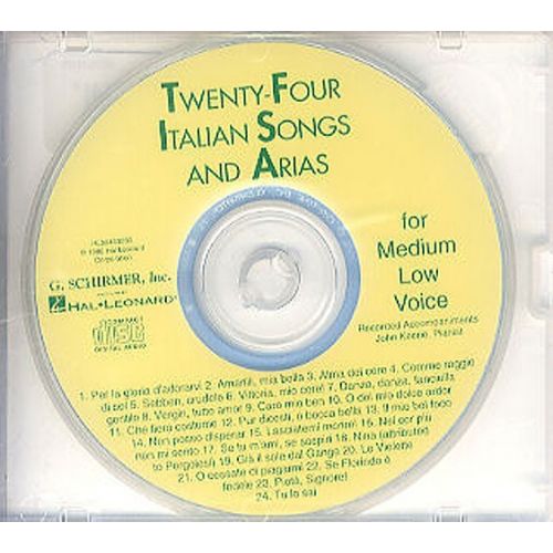 SCHIRMER TWENTY-four Italian Songs And Arias Of The 17TH And 18TH Centuries M - Voice