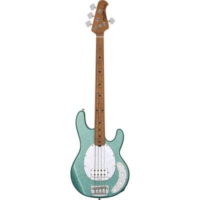 STERLING GUITARS STINGRAY RAY34 SPARKLE SEAFOAM SPARKL