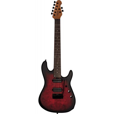 STERLING GUITARS Jason Richardson Dark Scarlet Burst Satin 7 Strings - B Stock