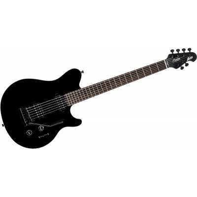 STERLING GUITARS AXIS IN BLACK WITH WHITE BODY BINDING