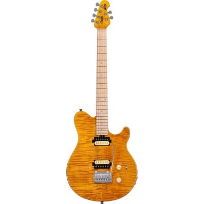 STERLING GUITARS AXIS FLAME MAPLE TOP TRANS GOLD