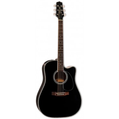 TAKAMINE EF341DX Dreadnought CW Black