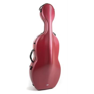 GEWA ETUI VIOLONCELLE POLYCARBONAT 4.6 4/4 RED ROLLY