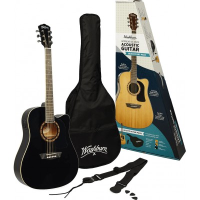 WASHBURN APPRENTICE PACK D5CE BLACK